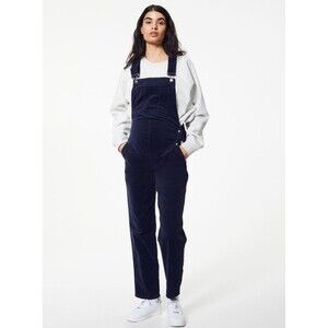 H&M Navy Blue Corduroy Jumpsuit